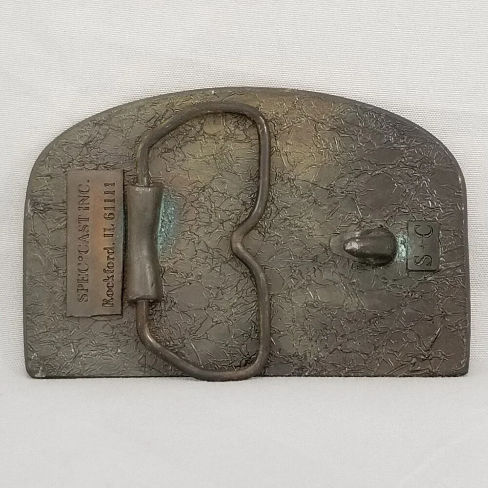 Belt Buckle Brass Brad Ragan‎ Inc BRi The Tough Tire Team USA Made Spec Cast Inc